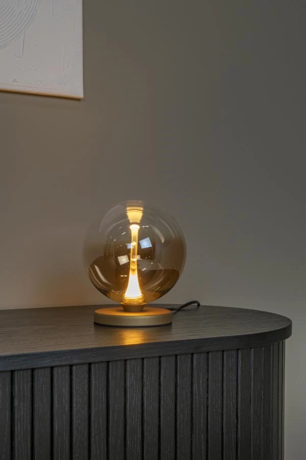 Lucide Premium GISELA - Table lamp - Ø 16 cm - LED Dim. - 1x5W 2700K - Amber - atmosphere 1